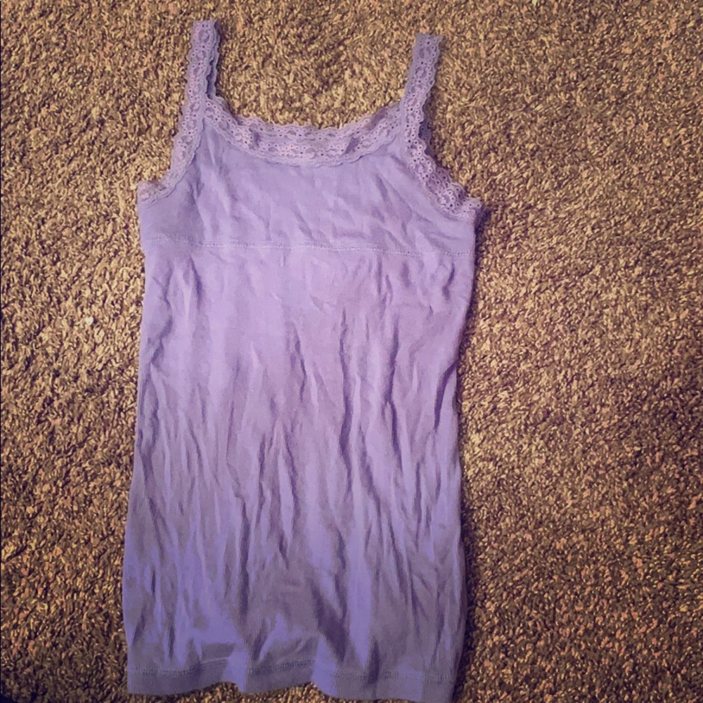 Plain purple tank top